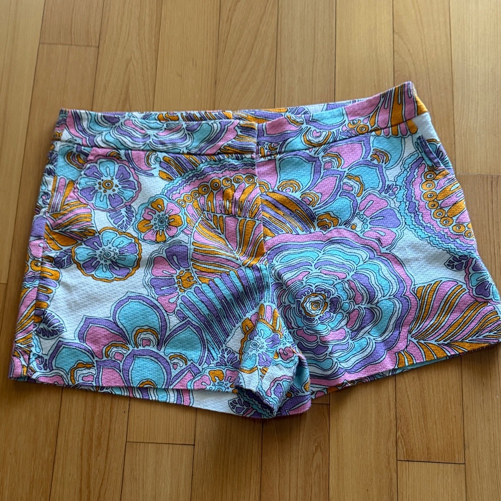 Trina Turk Multicolor Floral High Waist Shorts